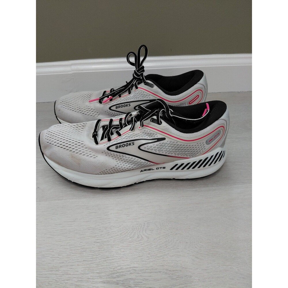 Size 10 - Brooks Ariel GTS 23 Gray Pink Women's Sneakers